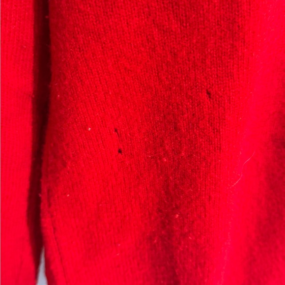 Polo Ralph Lauren V-Neck Sweater in Vibrant Red - Picture 2 of 5